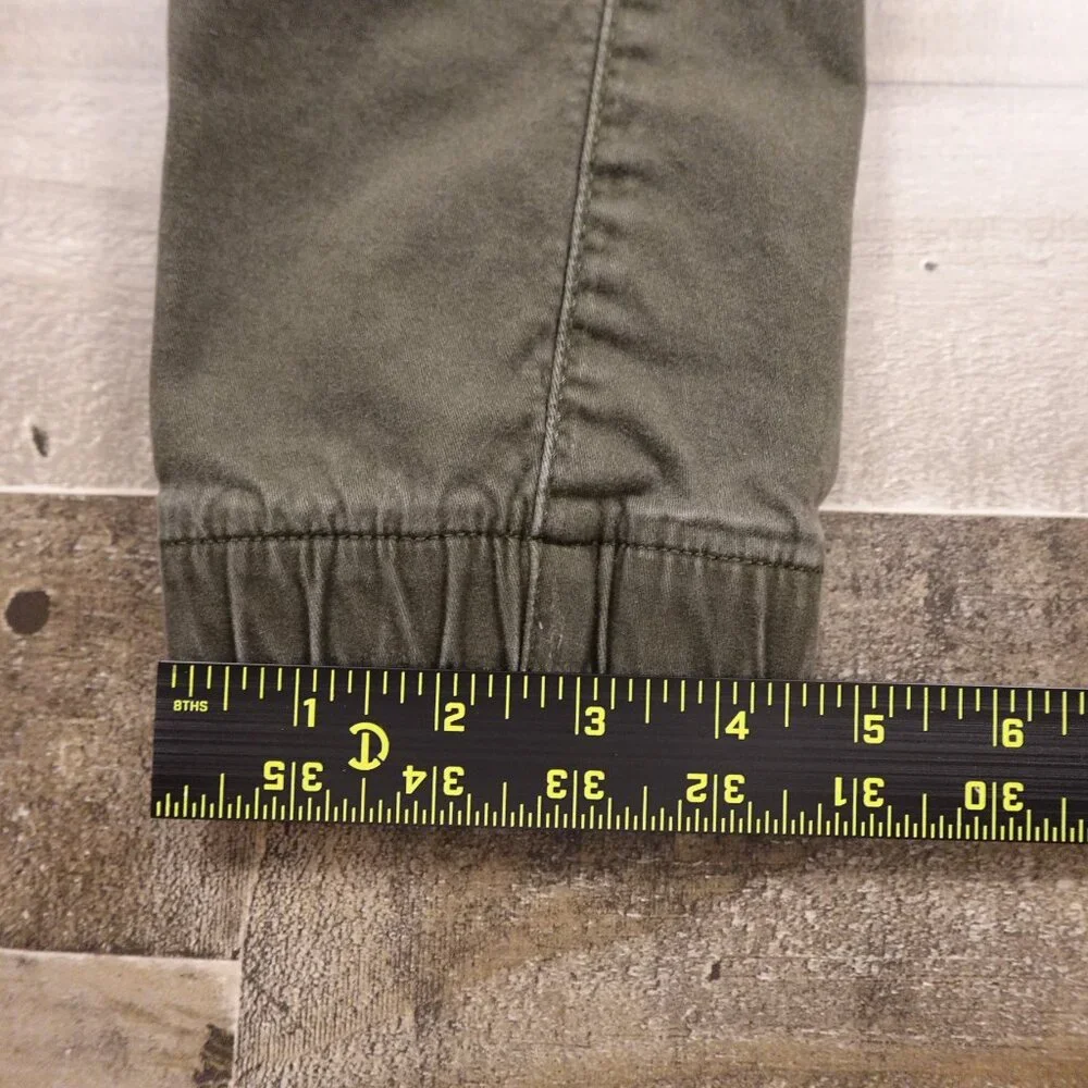 Hollister Cargo Jogger Men’s‎ Size MT Olive Green Advanced Stretch Pants 30”